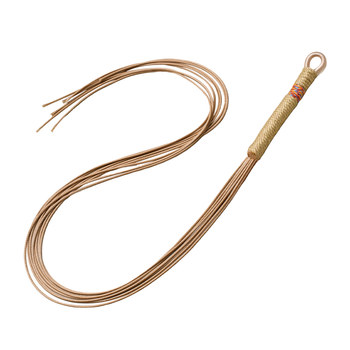 Semi-finished braided rope specially designed for nut shell wind chimes.