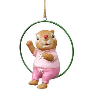 
Courtyard garden decoration outdoor cute rabbit pendant creative cartoon animal resin modern balcony internet celebrity pendant