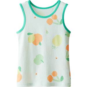 
Red bean children's pure cotton mesh vest for boys and girls spring and summer new sleeveless top baby base underwear light and thin