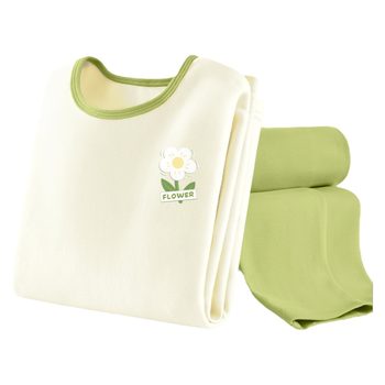 Cotton children's clothing for girls' spring and autumn pure cotton pajamas