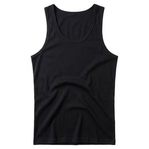 Men's camisole vest made of pure cotton without deformation, with two strands and two threads, loose threads, and two straps. Straps are used in summer