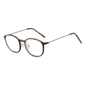 
Korean version of lazy style ultra-light tr90 brown glasses frame for women can be matched with myopic eyes, bare face tortoiseshell nerd frame