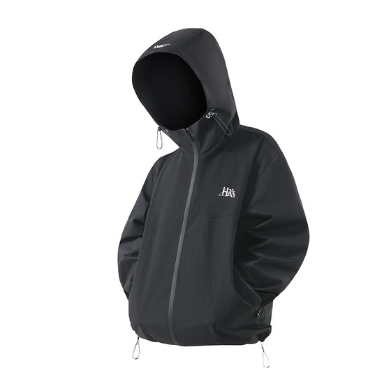 
B.VEERA outdoor sports style men's hooded jacket 25 autumn windproof and waterproof functional assault jacket