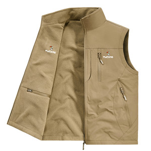 
Woodpecker Reversible Vest Men's Autumn and Winter 2025 New Fleece Waistcoat Outdoor Polar Fleece Vest Jacket