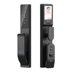 Bock Fully Automatic Home Smart Anti-theft Visual Cat Eye Face Recognition Electronic Fingerprint Wooden Door Combination Lock K8