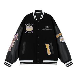 
BJHG reckless red baseball uniform men's spring new sports jacket American couple baseball uniform