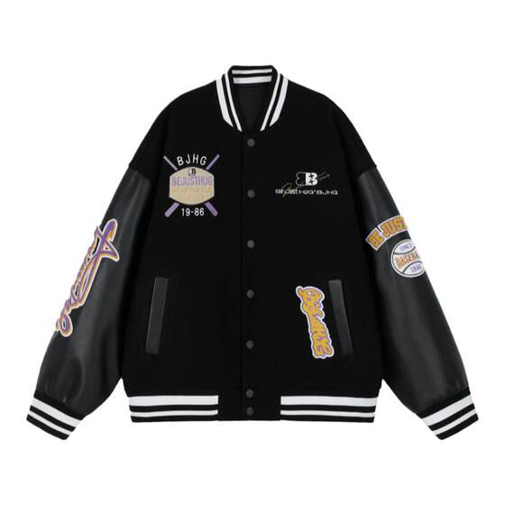 
BJHG reckless red baseball uniform men's spring new sports jacket American couple baseball uniform