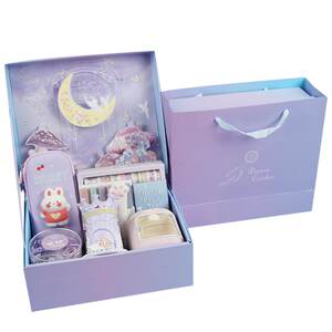 
Children's Day Gift High-end Learning Stationery Set Graduation Season Gift Box Girls Birthday Gift Hand Account Primary School Gift Pack School Supplies Reward Gift Little Fairy Princess Stationery Blind