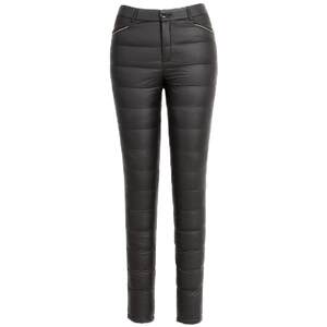 
Clearance women's down pants for women wearing fashionable and thickened style new style plush feet winter slimming pants cotton pants