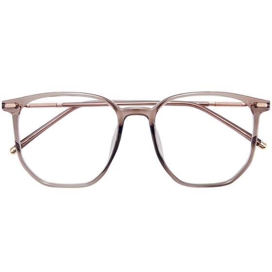 
Brown large-frame myopia glasses for women can be equipped with prescription anti-blue light and anti-radiation makeup artifact square eye frame frames