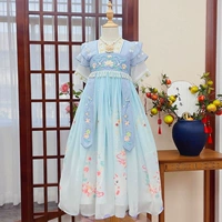 Ханьфу, платье, юбка, летняя летняя одежда, коллекция 2023, детская одежда, китайский стиль