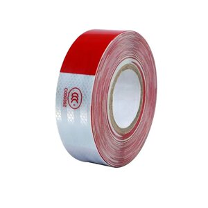 Red and white truck reflective stickers, car warning stickers, body reflective strips, night vehicle logo reflective film stickers modification