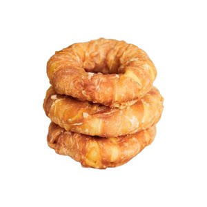 
Dog teething cowhide donuts, chicken and duck meat teething sticks, bite-resistant small and medium-sized dogs, Teddy pet training snacks