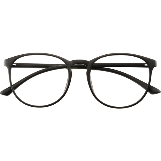 Retro glasses frame TR90 can be matched with myopia men and women light eyes frame Korean style round face mid-frame full frame black