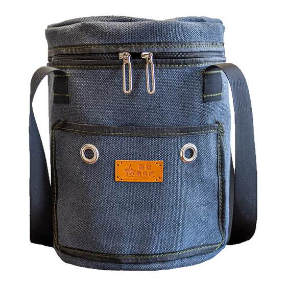 
Xingshu wood stove storage bag old canvas cylinder bag thickened durable tool bag wear-resistant large capacity handbag