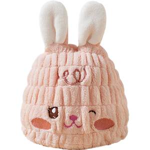 Free shipping] Aibi Dila children's dry hats are super strong water absorption, dry baby, baby, girls, wash their head, ballast headscarf
