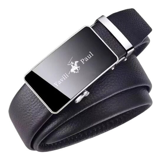 
[Paul Manufacturer] Men's Belt Belt Automatic Genuine Leather Pants for Young and Middle-aged Business Fashion Middle-aged Casual Cow Leather Pants