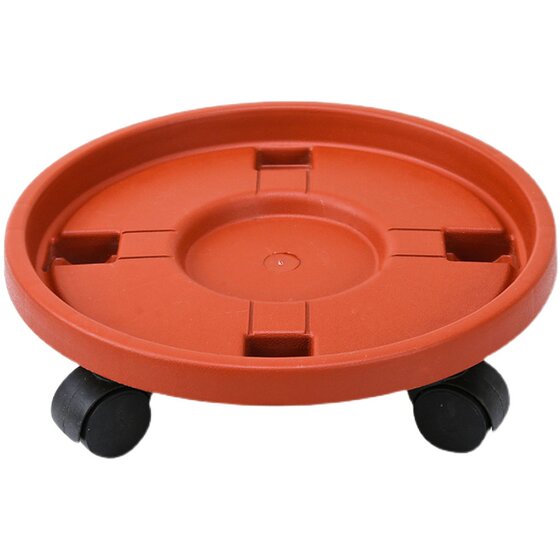 Thickened mobile flower pot tray with wheels flower pot base plastic flower pot water connection tray flower pot chassis special clearance