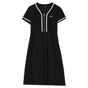 
2025 Outlets counter Chinese goods boutique HH summer clothing simple age-reducing micro-elastic slim midi skirt dress