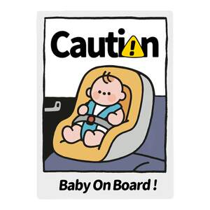 
Tailless Fish Original Personalized Car Sticker Baby Warning Slogan Car Sticker Glass Window Car Rear Sticker