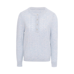 
JESSIE light blue pullover sweater for women in autumn and winter new top design is super good-looking high-end cardigan