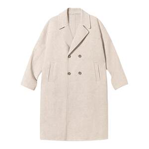 PSO Brand men's and women's pure wool basic double-sided woolen coat long thick woolen women's coat winter