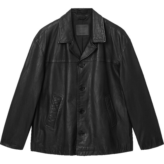 
Star's same style ALLSAINTS men's suit-style leather jacket Bradwell leather jacket spring 2026