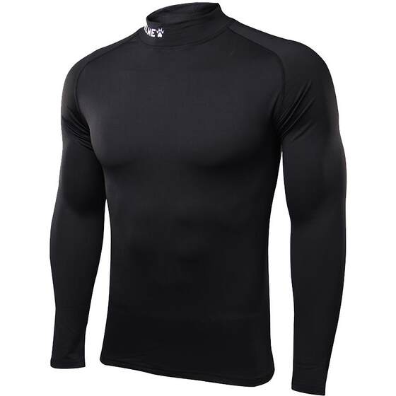 
KELME Karl fleece tights men's trench neck fitness football training suit children's high elastic base long-sleeved T-shirt
