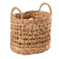 Hand-Woven Straw Dirty Clothes Basket For Storage: Toy And Sundries Organizer