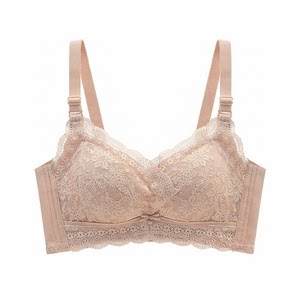 Thickened non-magnetic comfortable small chest gathers AA underwear, women's anti slip and anti sagging, running without steel ring bra, girl's bra