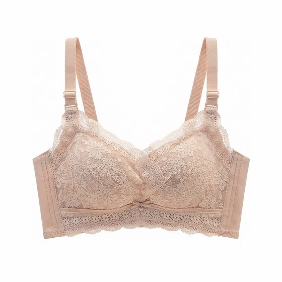 Thickened non-magnetic comfortable small chest gathers AA underwear, women's anti slip and anti sagging, running without steel ring bra, girl's bra