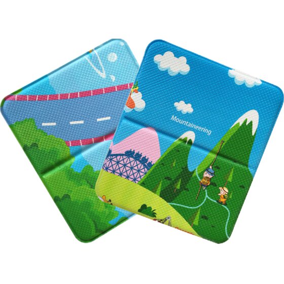 
Student Chair Cushion Kindergarten Small Square Cushion Moisture-proof Septum Yoga Seat Cushion PVC Septum Thickened Outdoor Floor Cushion Folding