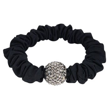 
Internet celebrity rhinestone hair rope high elastic rubber band
