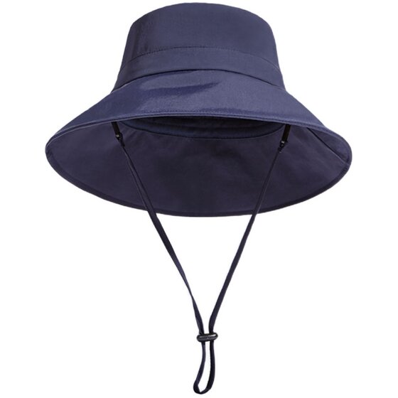 AOWUUC fisherman hat anti -ultraviolet large eaves sun hat men's trend sunscreen sun hat summer big head enclosure hat