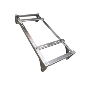 
Household stainless steel air conditioner outer frame customized 304 space-saving floor-standing double-stacked shock-absorbing and noise-reducing balcony