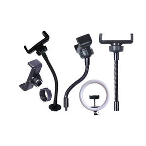 
Beauty lamp camera position lazy live broadcast bracket universal accessories ball head hose mobile phone clip can stretch 360 degrees