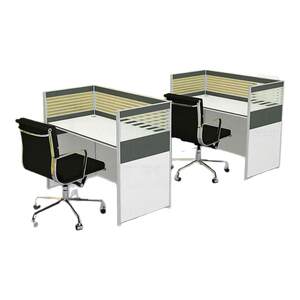 
Single-seat office desk and chair combination screen deck modern simple employee computer desk office partition work station