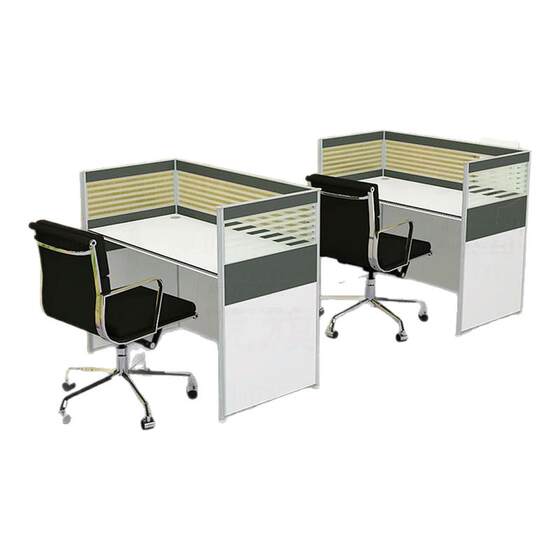 
Single-seat office desk and chair combination screen deck modern simple employee computer desk office partition work station