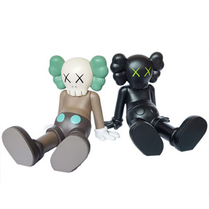 
Sesame Street sitting position XX eye trendy doll KAWS car ornaments ins car interior decoration supplies PVC Kaos creative