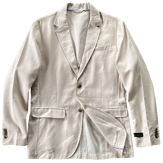 
Classic retro comfortable washed linen cotton high-end suit men's business casual suit 26 spring and summer