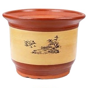 Flower pot ceramic clearance special price extra large clay flower pot household purple clay orchid pot garden money tree iron tree pot