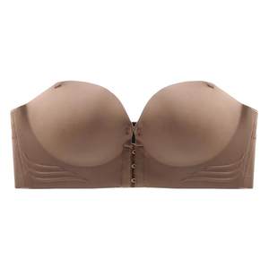 Strapless bra for women, anti slip, gathered small chest, showing off big summer, wrapped chest, strapless patch, invisible beauty on the back, top of the Towen bra