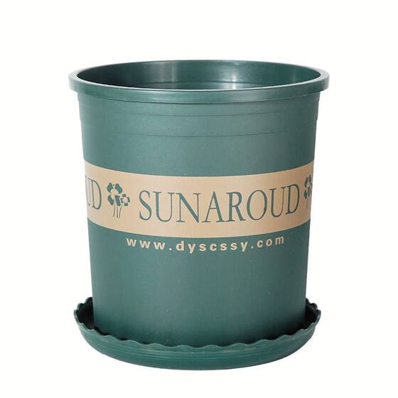 
Gallon pot environmentally friendly resin thickened plastic flower pot with tray courtyard balcony pot plant high-end planting root control living room