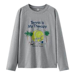 
Semir long-sleeved T-shirt men's spring cartoon print round neck couple wear 2026 new sports element graffiti top