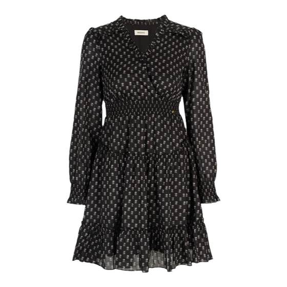 
Migaino Menanu women's autumn design retro high waist slim print skirt