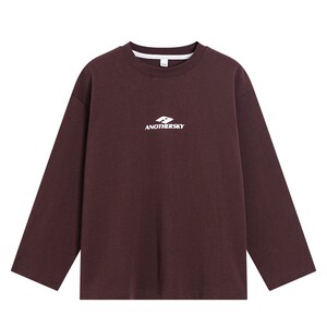 
Boys' early spring trendy pure cotton long-sleeved T-shirt 2026 new style teenagers and children's loose sports bottoming tops