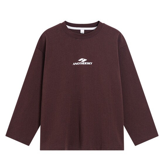 
Boys' early spring trendy pure cotton long-sleeved T-shirt 2026 new style teenagers and children's loose sports bottoming tops