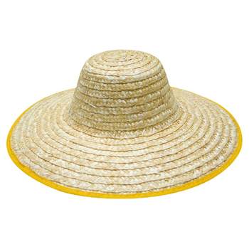 Farmer straw hat sunshade outdoor construction site beach