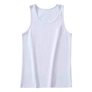 I called a crude threaded threaded sweaty vest male summer basis black white tight vest sleeveless T -shirt shoulders
