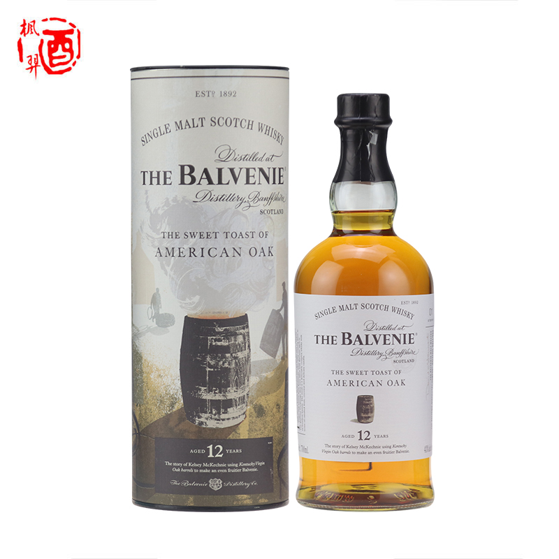 洋酒Balvenie百富12年故事系列美国桶的甜香单一纯麦苏格兰威士忌